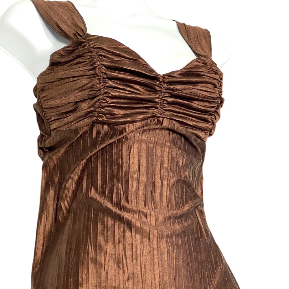 iZ Brown Silk Tank Blouse